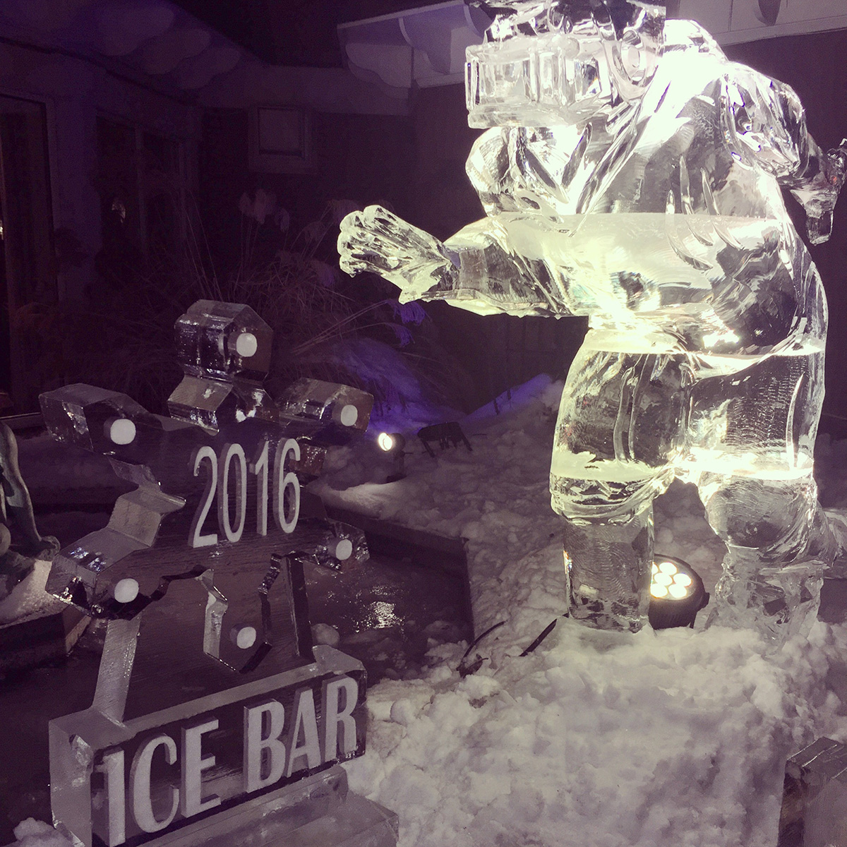 Ice Bar Carvings